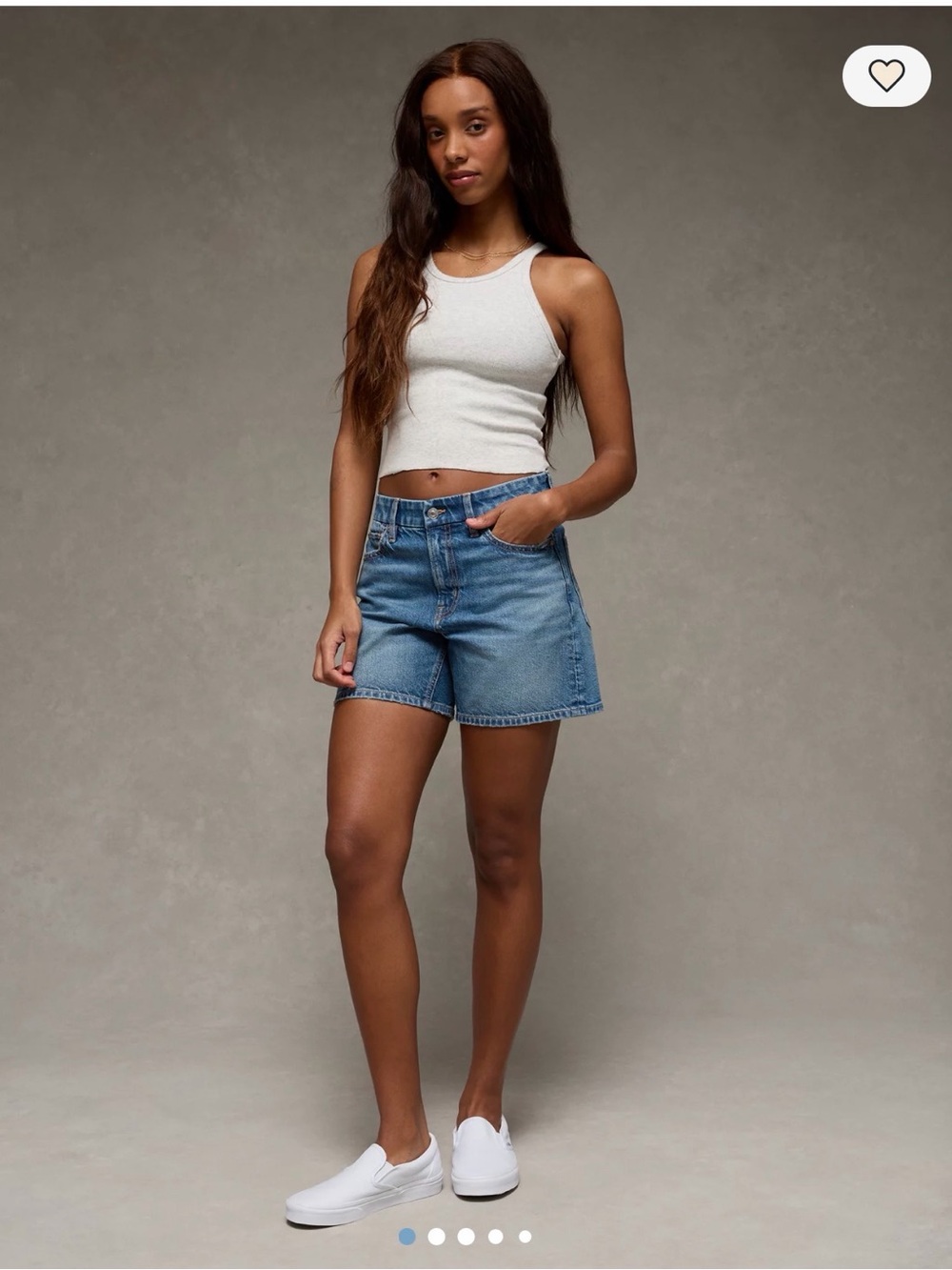 American Eagle Outfitters Light Blue High-Rise Jean Shorts